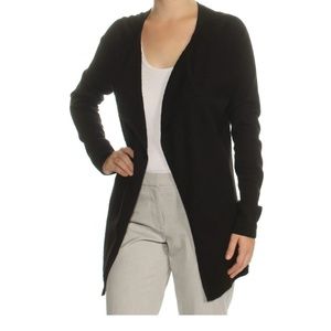 CALVIN KLEIN Womens Black Long Sleeve Cardigan